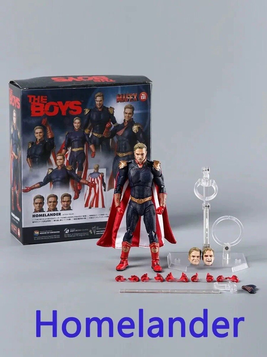 Подвижные фигурки The Boys/ The Homelander фигурка, MEDICOM MAFEX 151 (16 см)