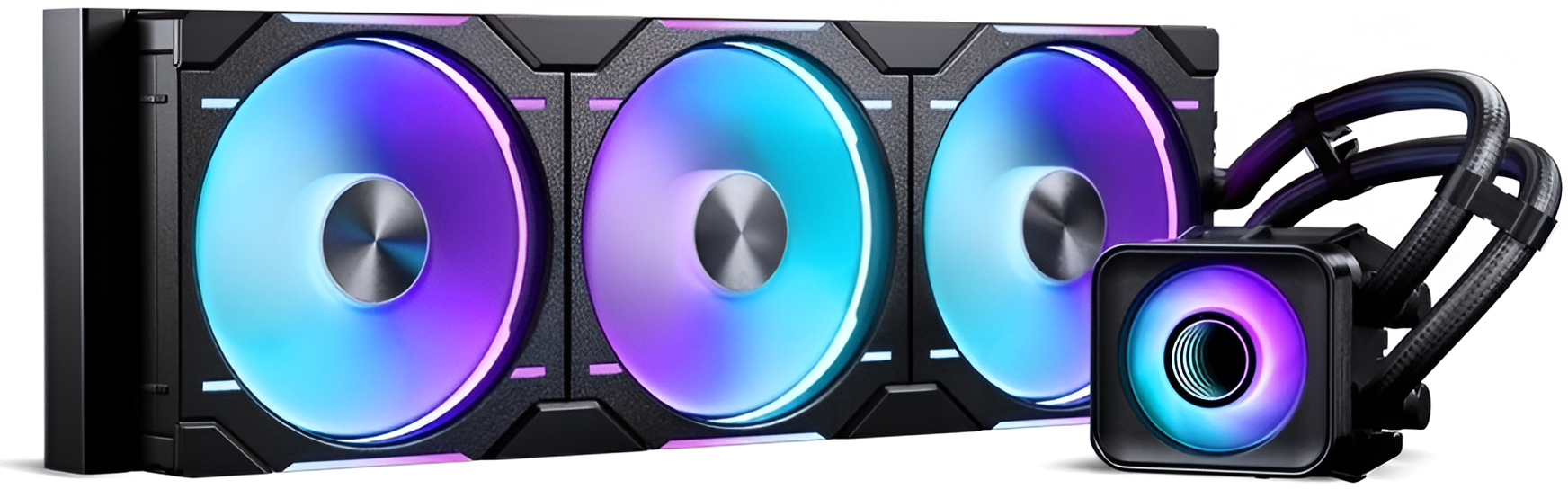 Система водяного охлаждения Phanteks Glacier One 420D30 X2 ARGB, черный (PH-GO420D30_DBK02)