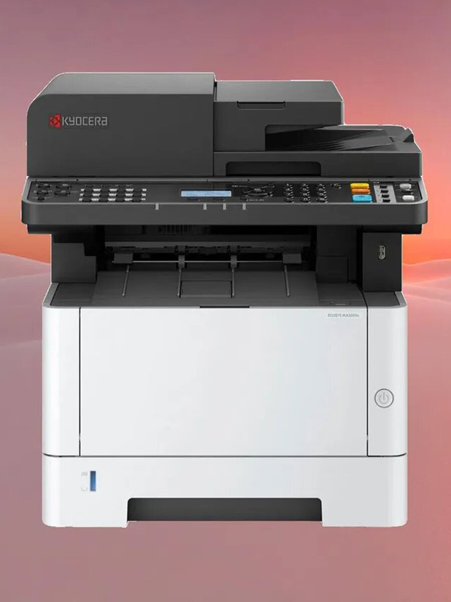 МФУ Kyocera Ecosys MA3500x (110C3G3NL0) лазерный, черно-белая печать, A4, Duplex, белый/черный