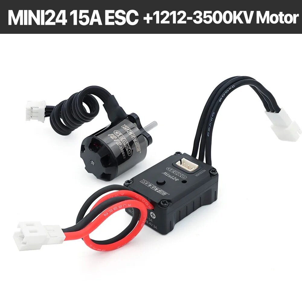 Бесколлекторный двигатель ROCKET-RC GECKO MINI24 1212 для радиоуправляемых ESC 1212 Motor