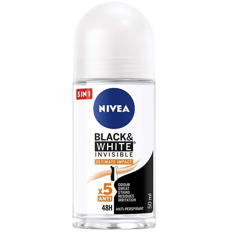 Дезодорант Nivea B&W Ultimate Impact, ролл-он женский