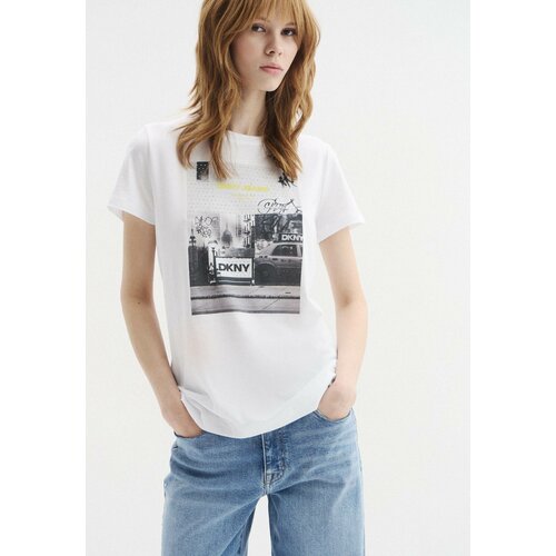 фото Футболка dkny, размер xs, белый