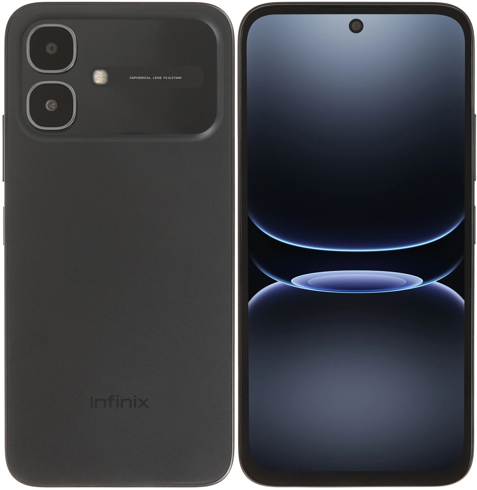 6,78" Смартфон Infinix SMART 20 4/128 ГБ (4894947122583) 2026, черный - 8 x 2 Ггц, 4 ГБ, 2 SIM, IPS, 8 Мп, 4G (LTE), 5200 мАч