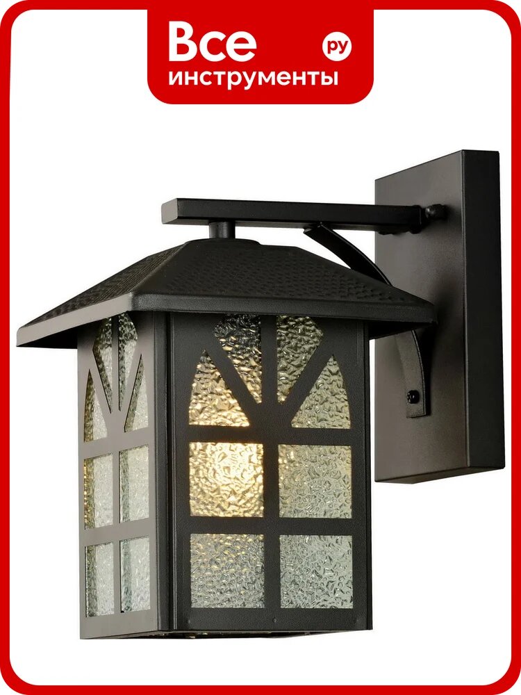 Настенный светильник (бра) VOLTEGA Gaster 1хE27x40W, Черный VGL7217WL-01B1