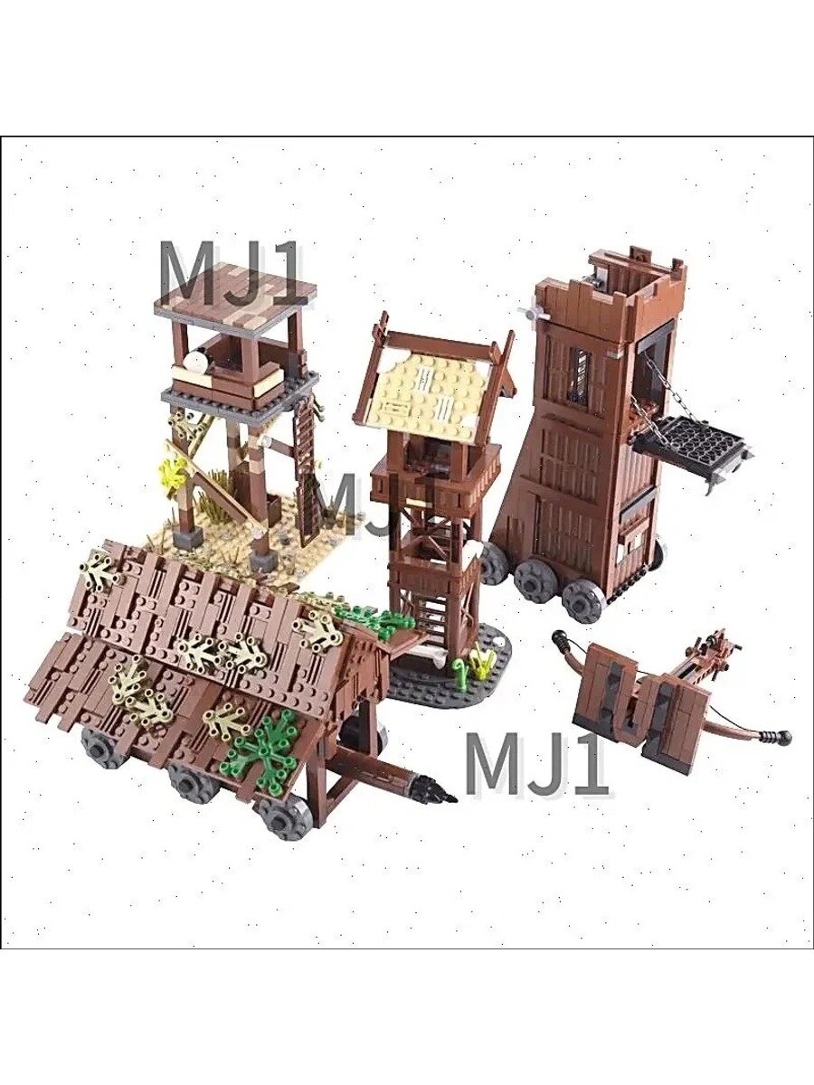 MOC Средневековые осадные орудия/Осадная машина/Конструкторные игрушки