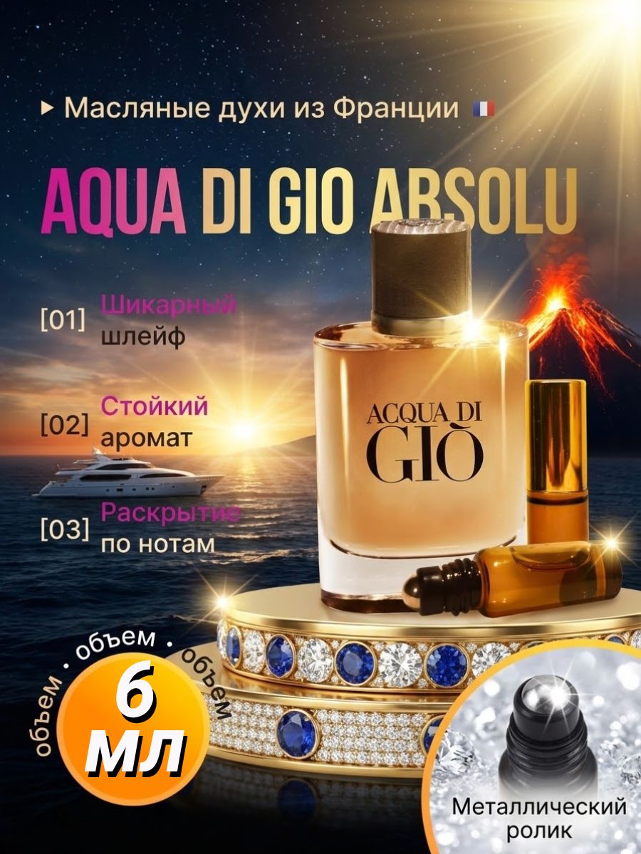Aqua Di Gio Absolu Духи масляные роликовые