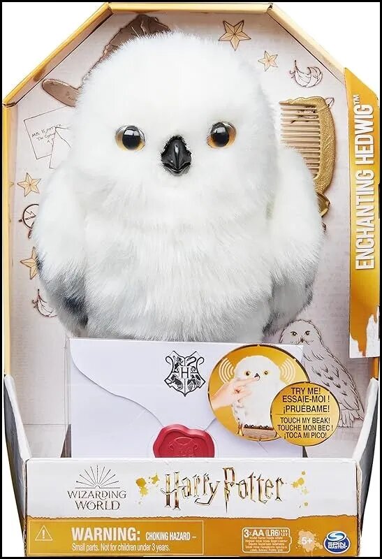 Интерактивная игрушка Сова Хедвиг Wizarding World Harry Potter с письмом и эффектами