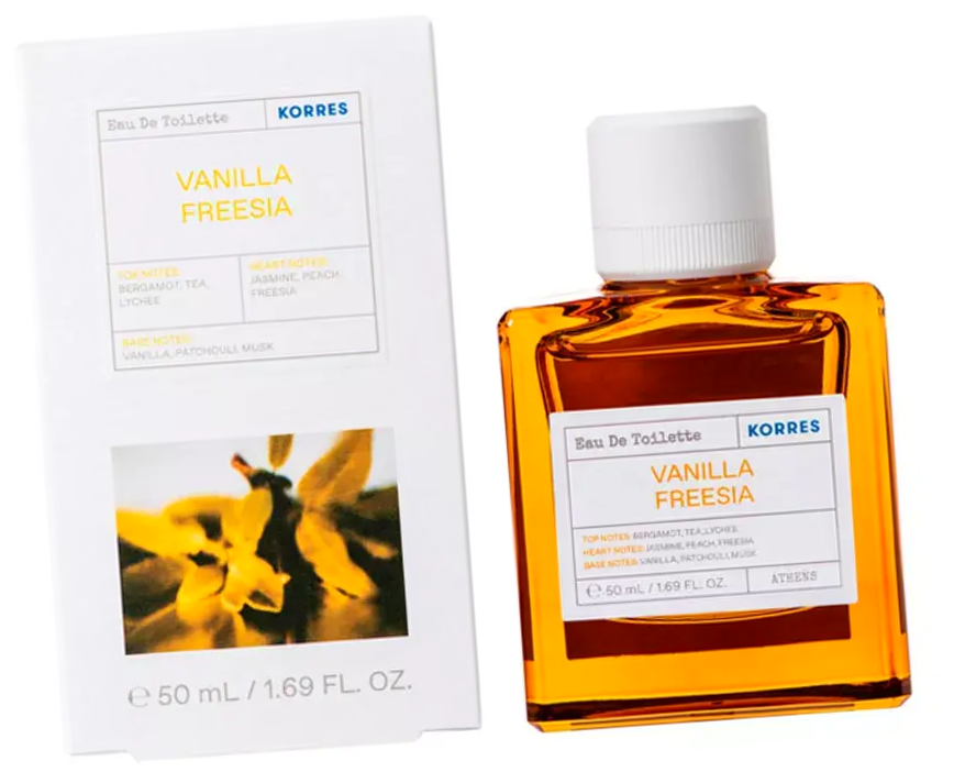 Туалетная вода унисекс Ванилла Фрезия 50 мл / Korres Vanilla Freesia аромат