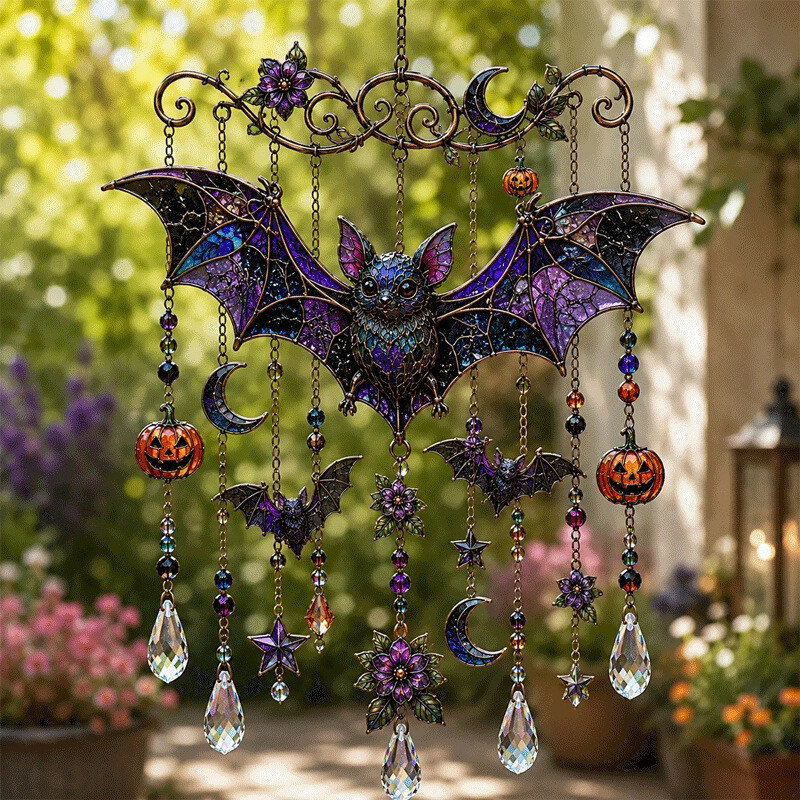 Подвеска-солнцелов Halloween из акрила плоская, размер C, 20 сантиметров, UV-печать, Европейский стиль