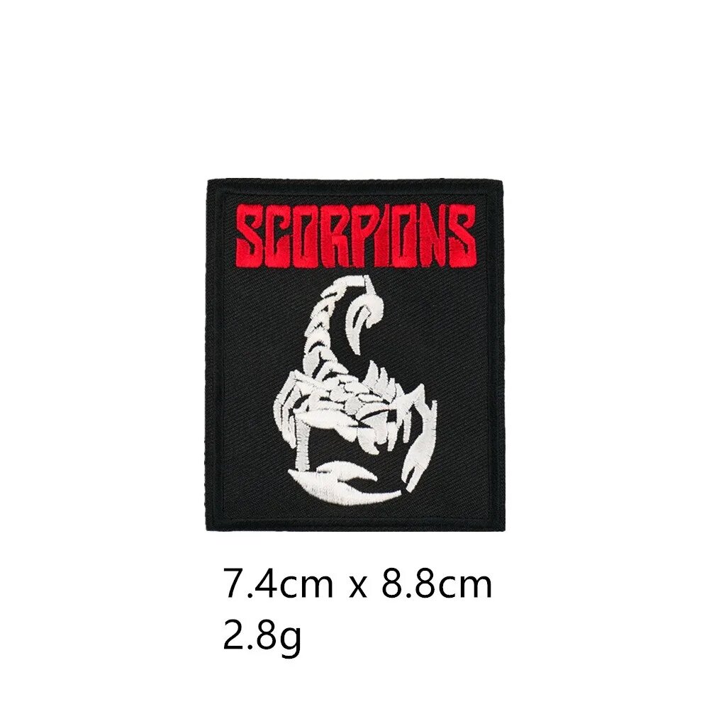 Заплатка Scorpions, 7.4x8.8 см, Цвет: 5625