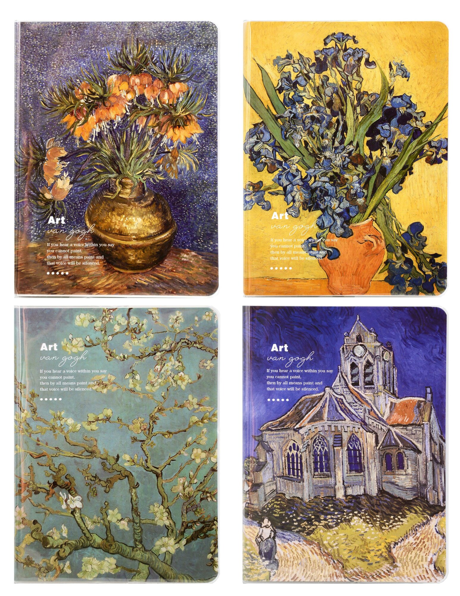 Записная книжка «Art. Van Gogh», А6+, 112 листов, линейка, клетка, нелинованная, в ассортименте