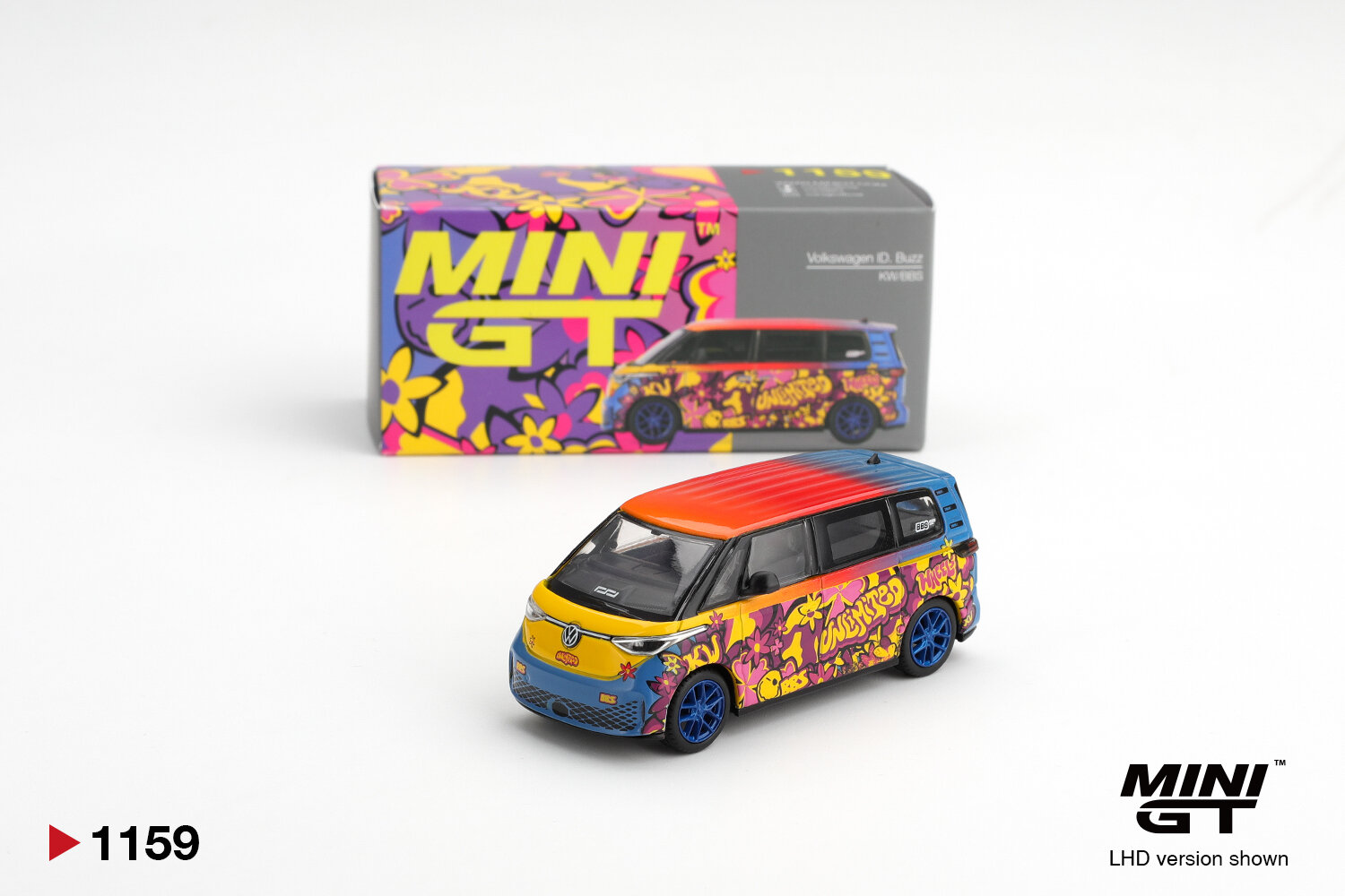 Коллекционная машинка MINI GT 1:64 Volkswagen ID.Buzz KW/BBS