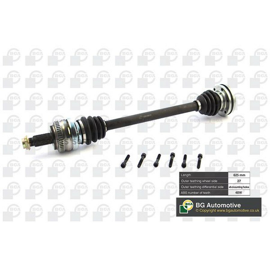 Полуось BMW 3 Series 1994- L 625mm ABS от официального дистрибьютора, BGA, артикул DS0912L