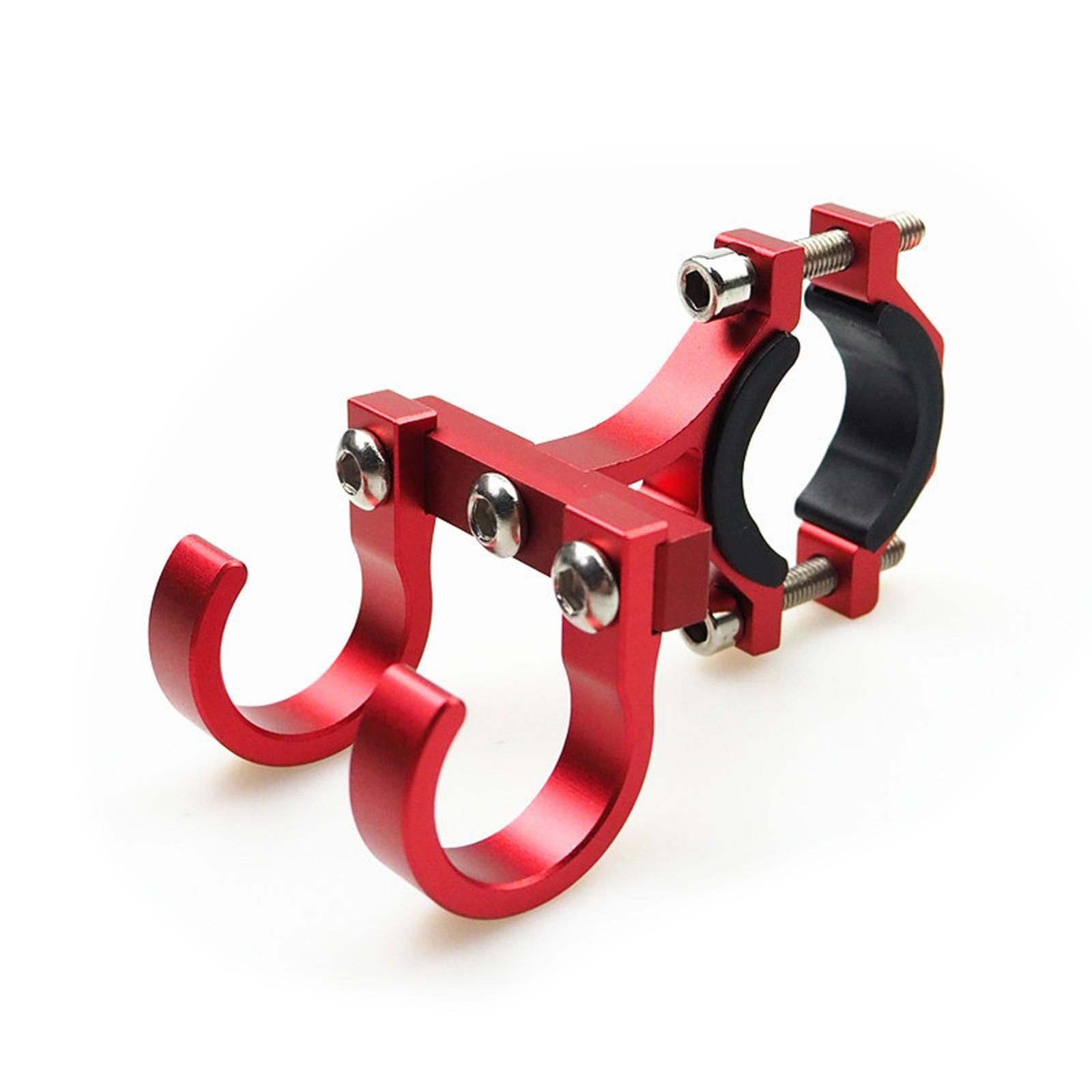 Крючок для велосипеда, алюминиевый, красный, для труб диаметром 2,1-3,6 см
