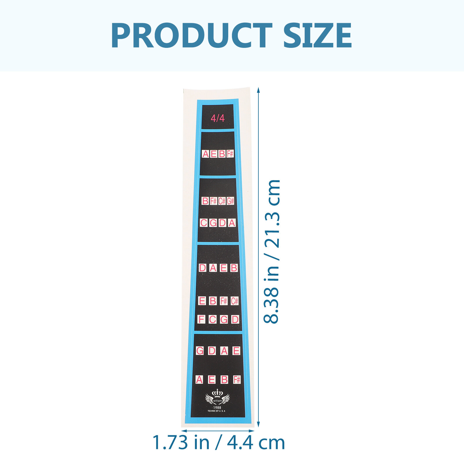 Стикер Для Скрипки 6 Штук Позиция Пальцев Наклейки Для Ладов 21.3x4.4cm