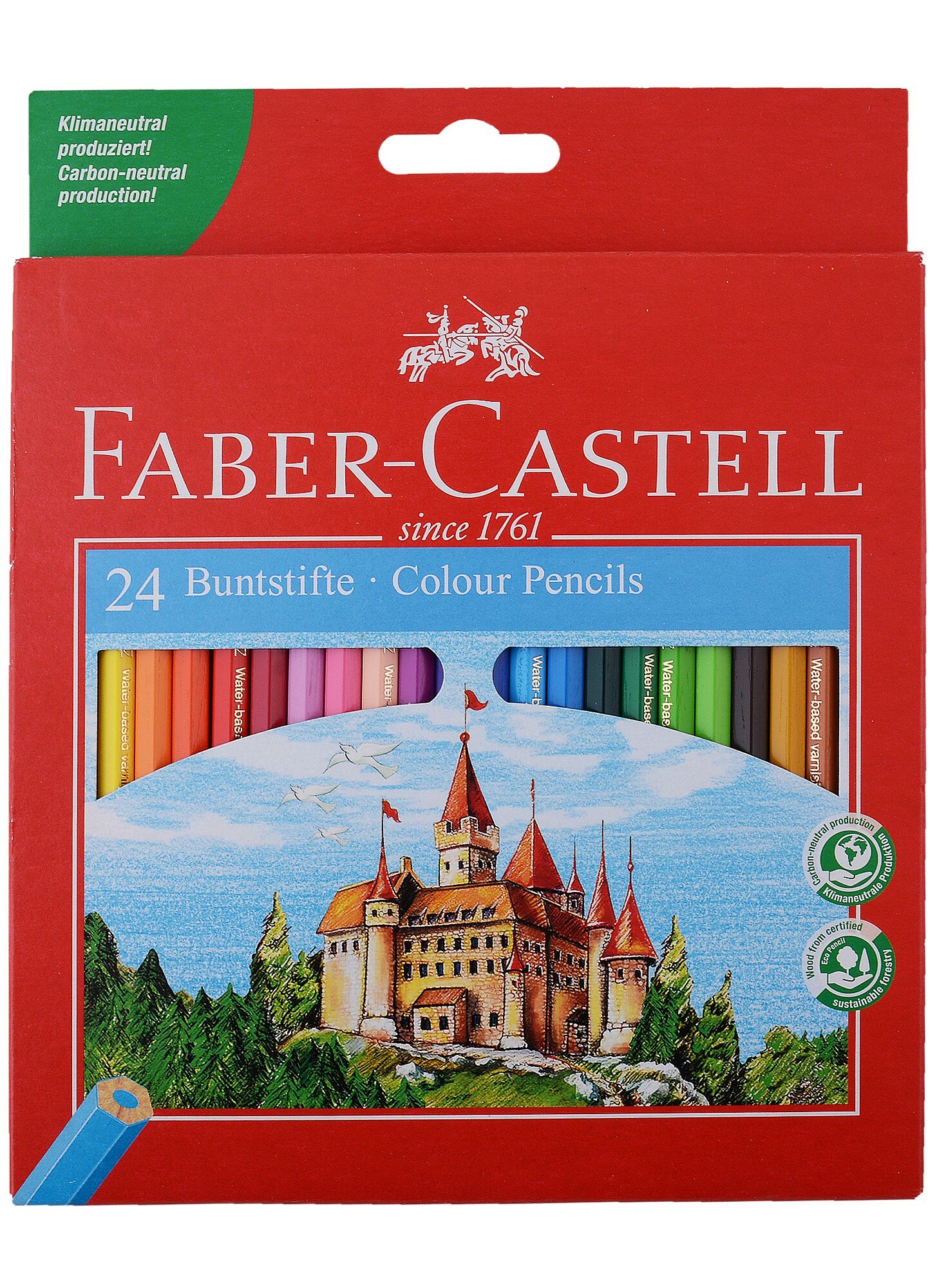 Карандаши цветные «Замок», Faber-Castell, 24 цвета