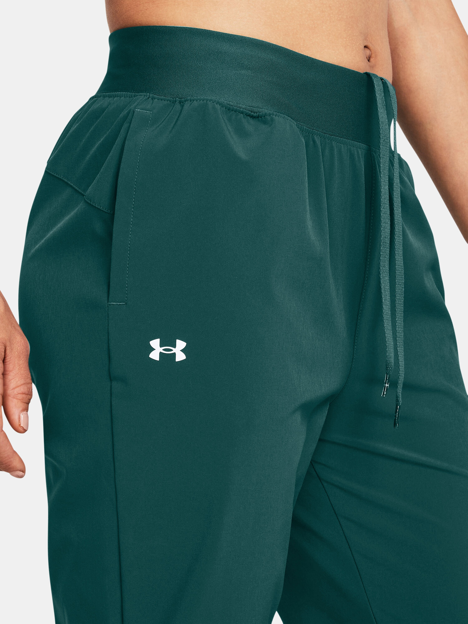 Брюки спортивные Under Armour Rival, размер L, темно-зеленый — фото 1