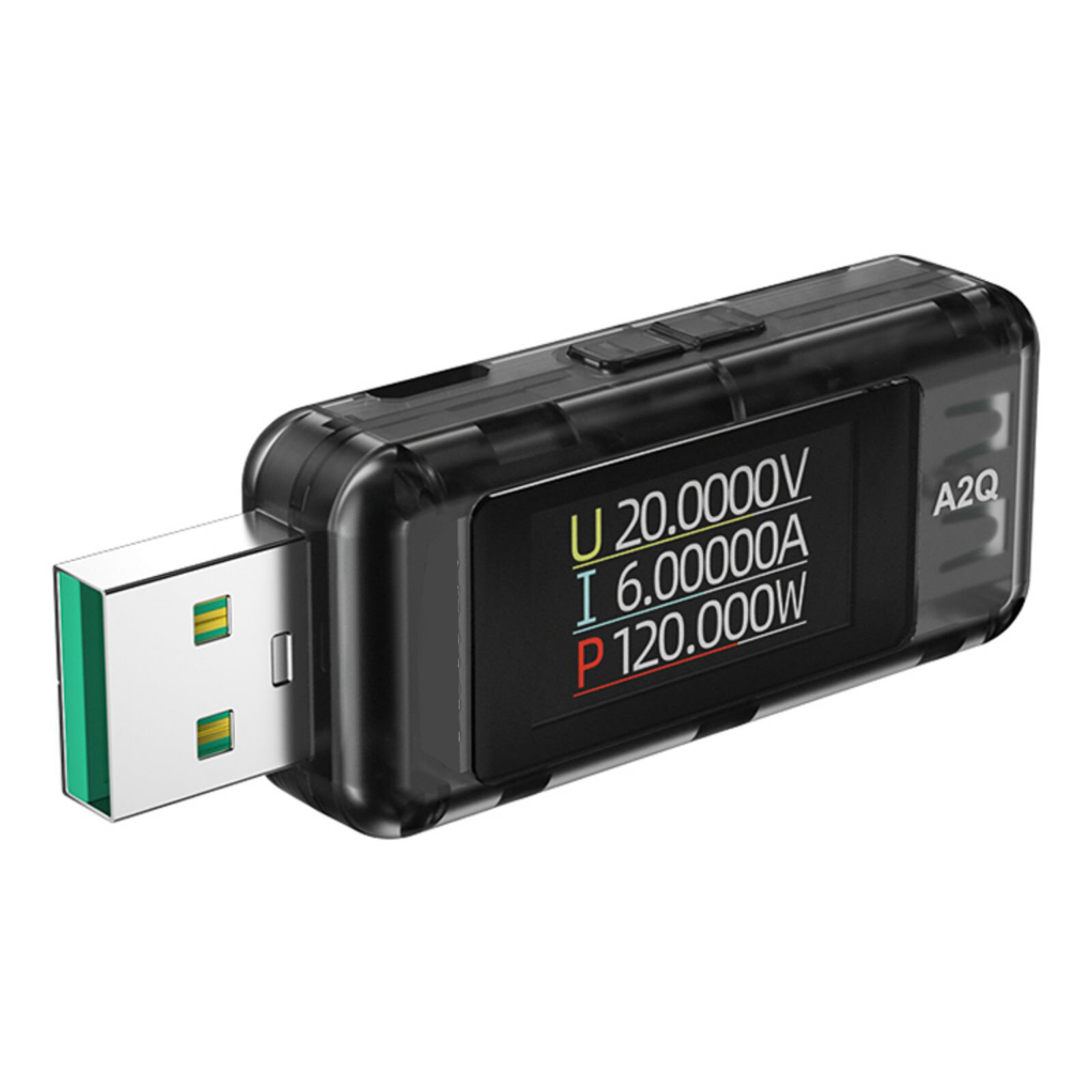 A2Q USB -напряжение и ток -метр Tester 8A 120W Мобильный