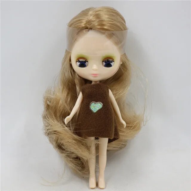 DBS мини кукла Blythe 10 см Коричневый, h