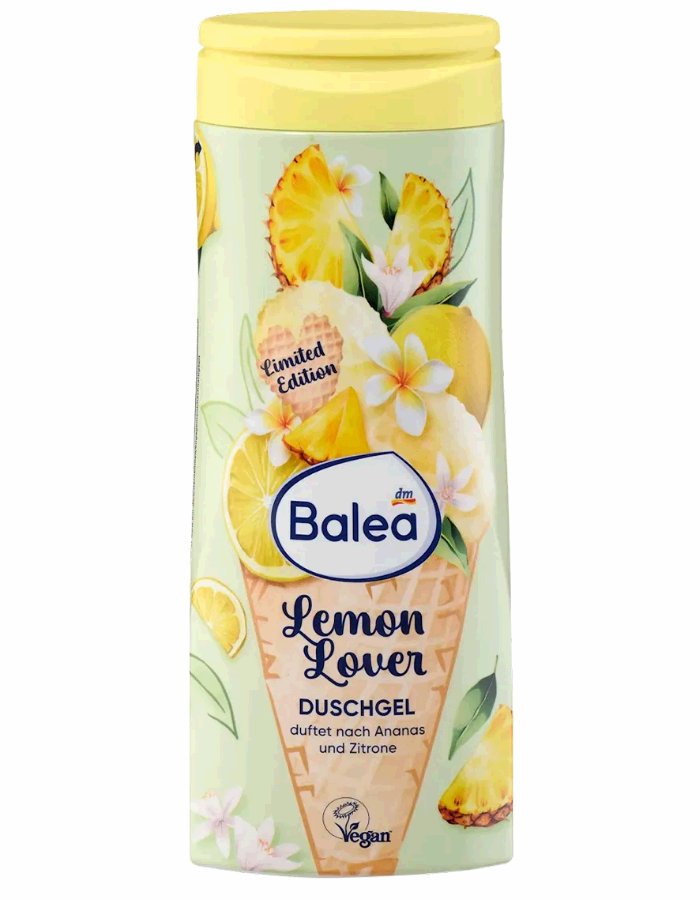 Balea Lemon Lover Гель для душа "с ананасом и лимоном" 300 мл. limited edition