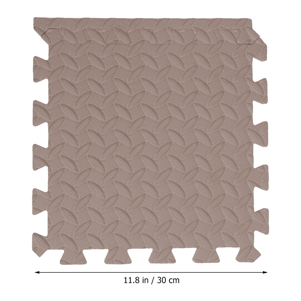 6 Плиток Утолщенные EVA Воздушные Листья Интерлокинг Пазлы Коврик 30X30CM Coffee