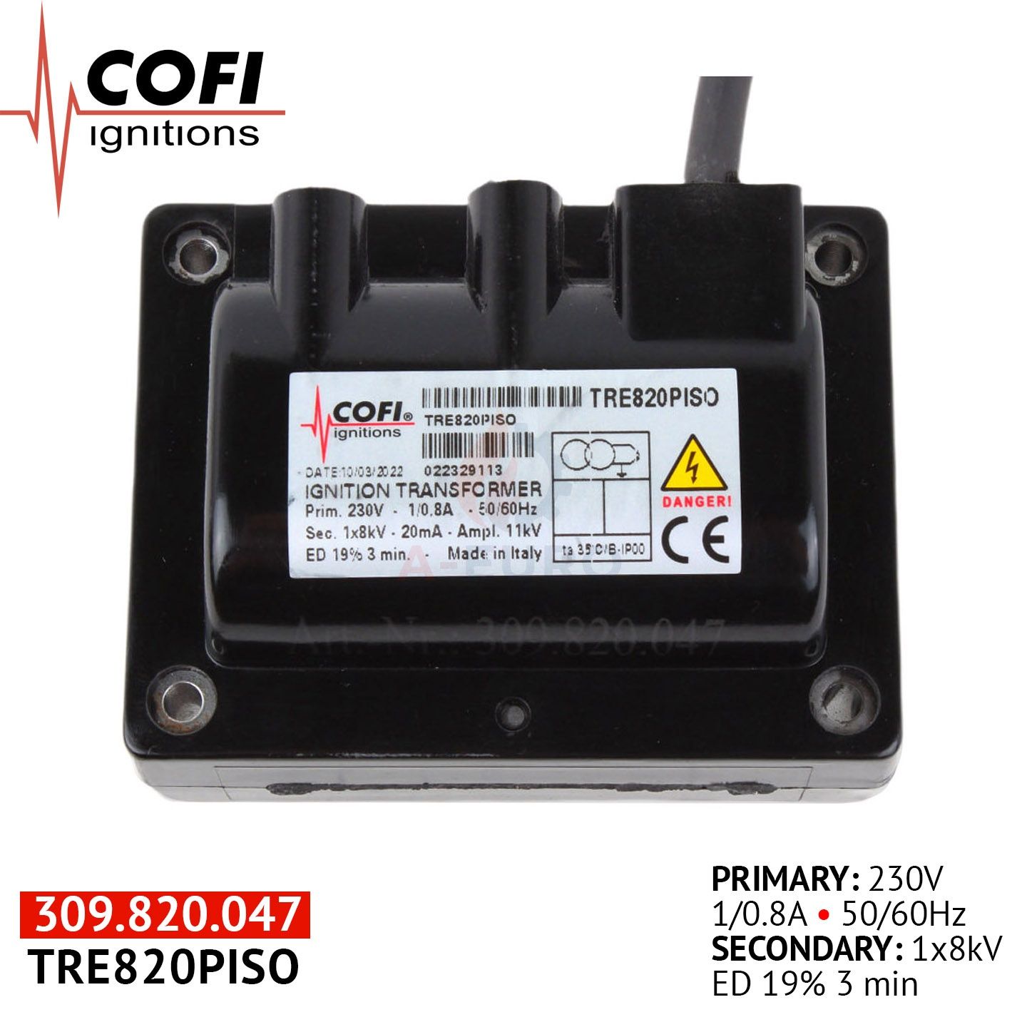 Трансформатор Cofi TRE820PISO