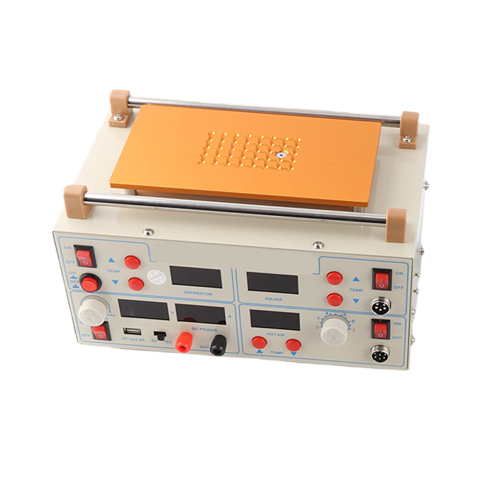 Станция для пайки с горячим воздухом, 8684DEU, 220V, с регулируемым питанием, с LED дисплеем для DIY
