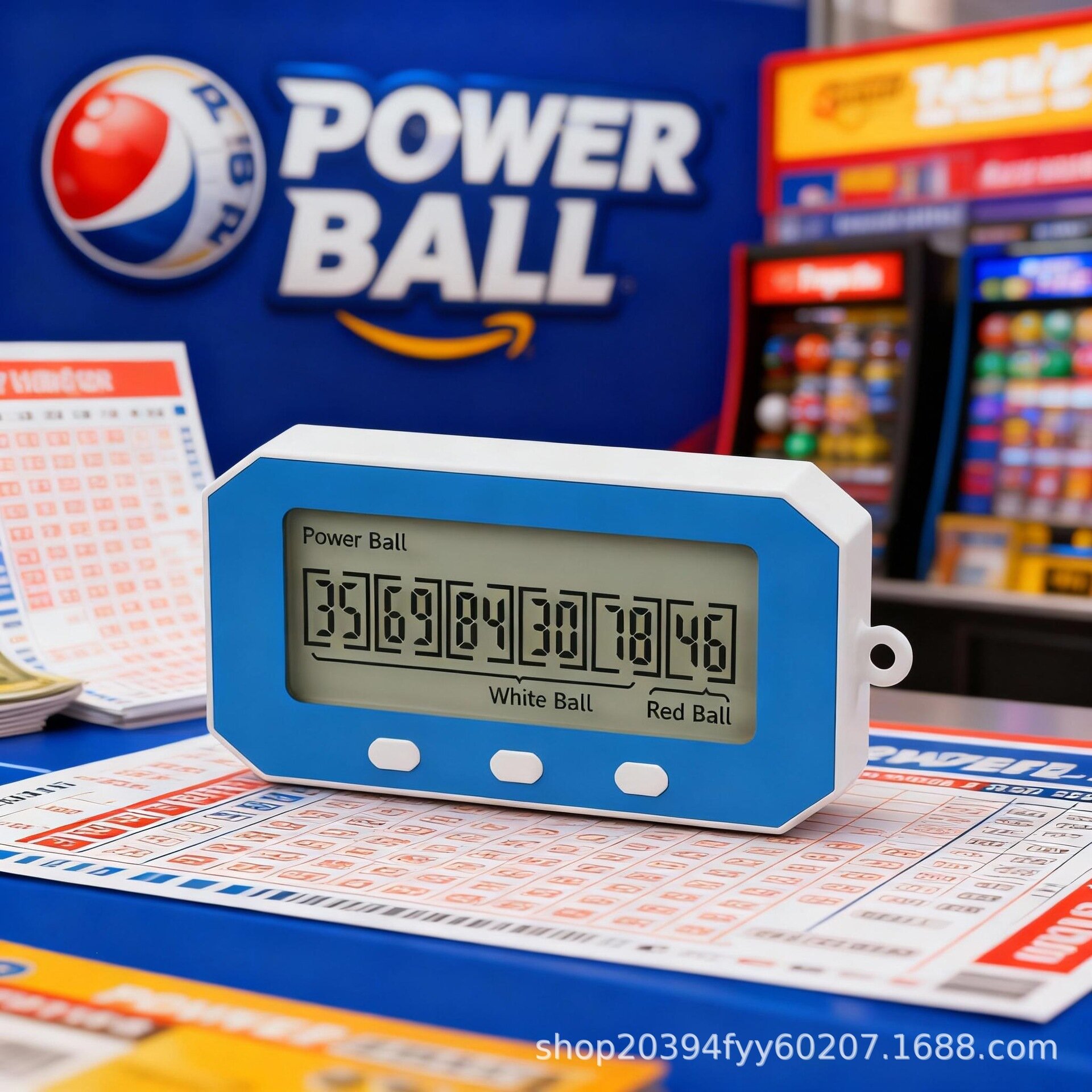 Умный генератор чисел лотереи Mega Millions Powerball, образовательная игрушка, подарок, королевский синий