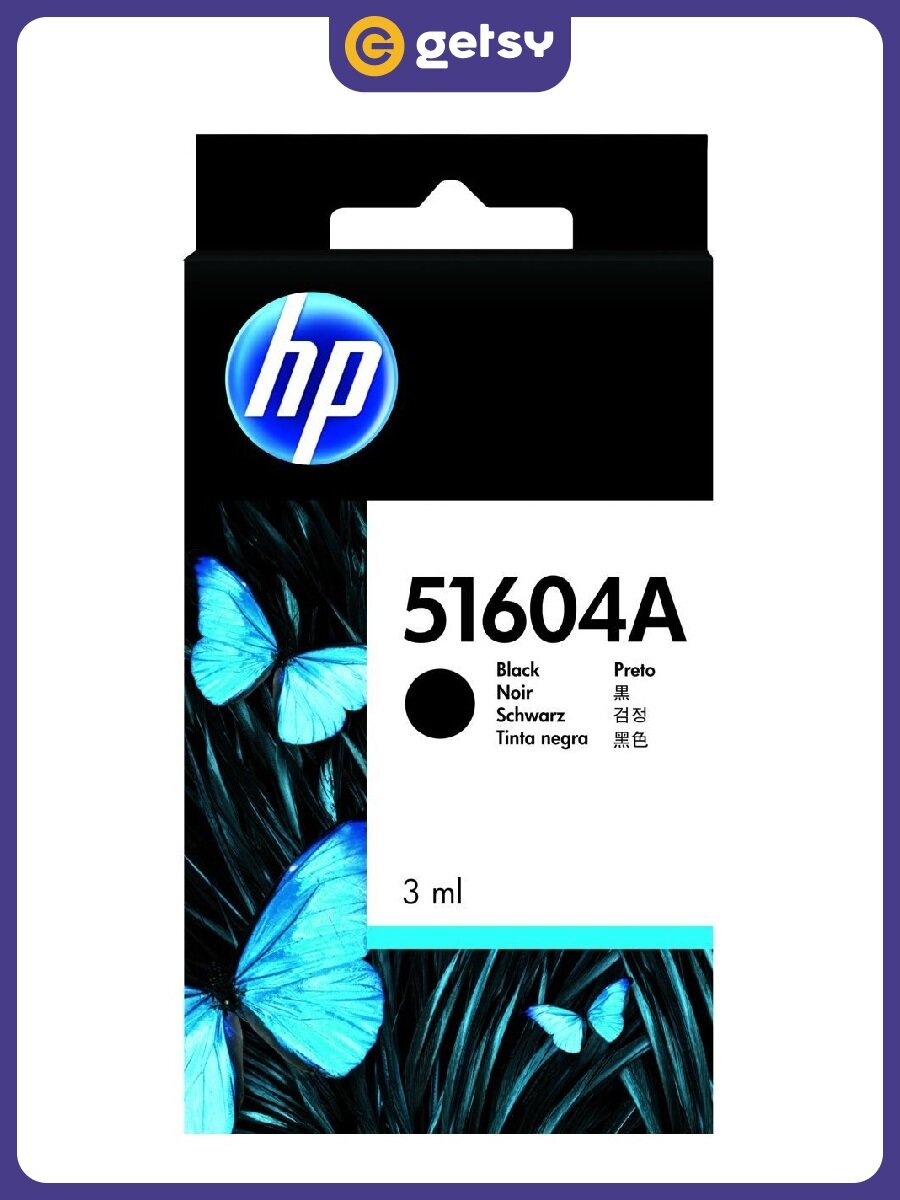 Картридж для струйного принтера HP Black Plain 51604A, официальная гарантия