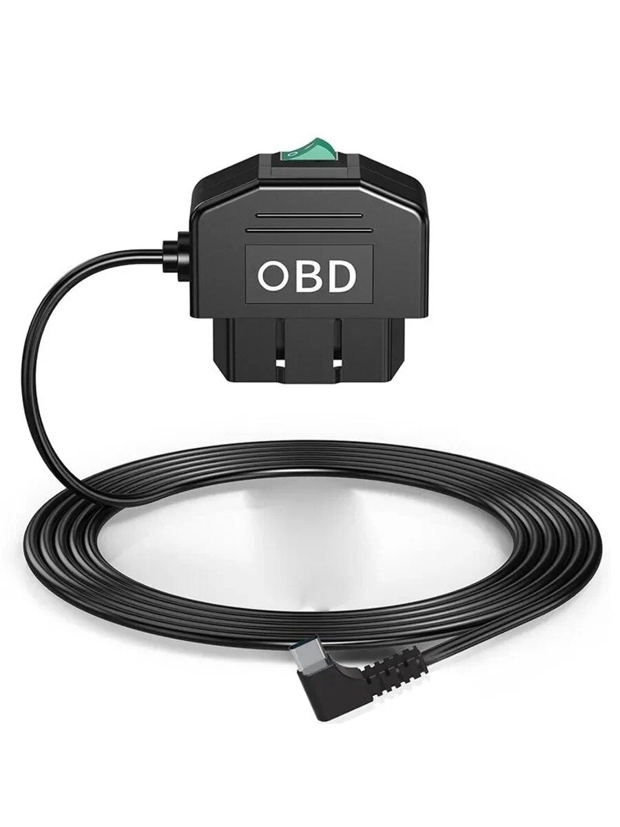 Комплект Проводов OBD Видеорегистратора, С Кабелем Питания От 12 До 24 В 5 В/3 А