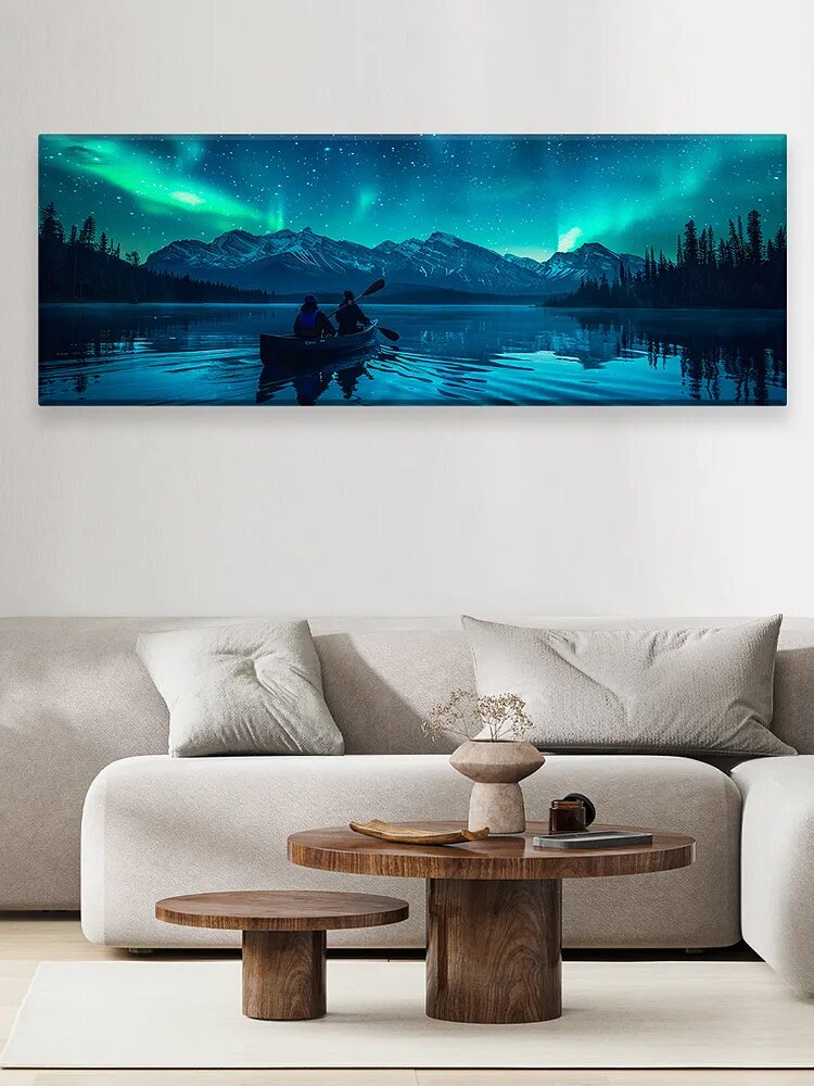Алмазная мозаика / размер 140X50CM/Полярная ночь/алмазная вышивка/Подходит для украшения стен(без подрамника, без рамки)