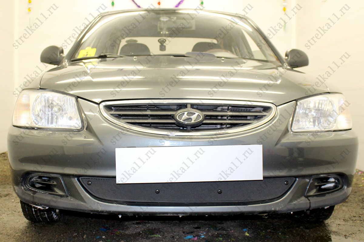 Зимний пакет на радиатор для HYUNDAI ACCENT (ТагАЗ) (II) 2001-2012