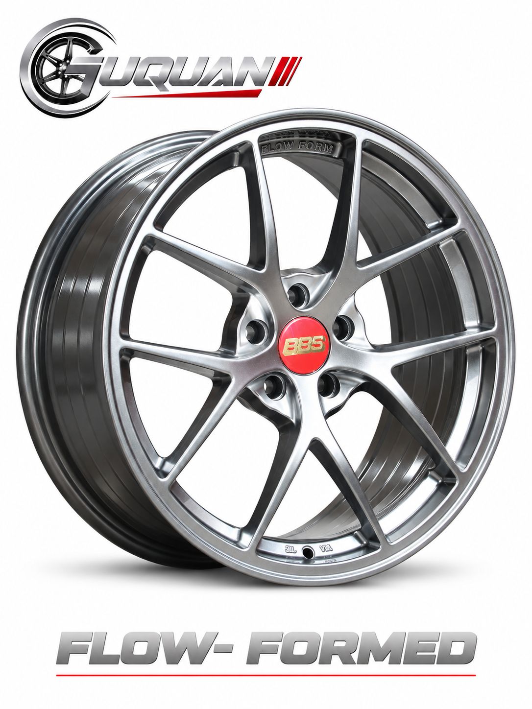 Колесный диск Flow Forming BBS 507 R18 8"J ET38 5x105, черныйсерый