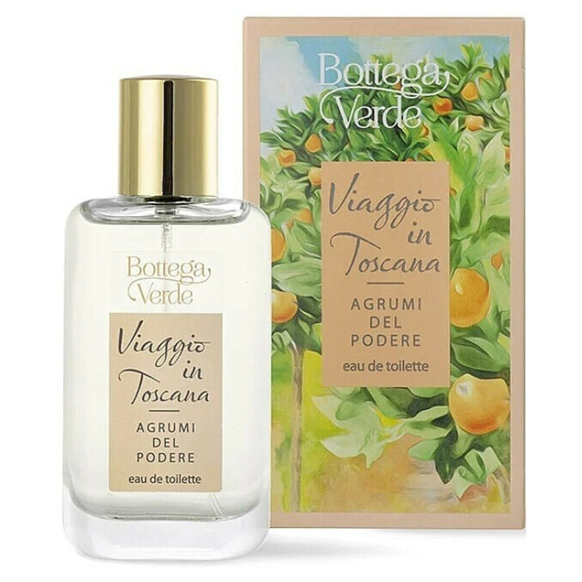 Туалетная вода Bottega Verde Viaggio in Toscana Agrumi Del Podere цитрусовый аромат, 50 мл