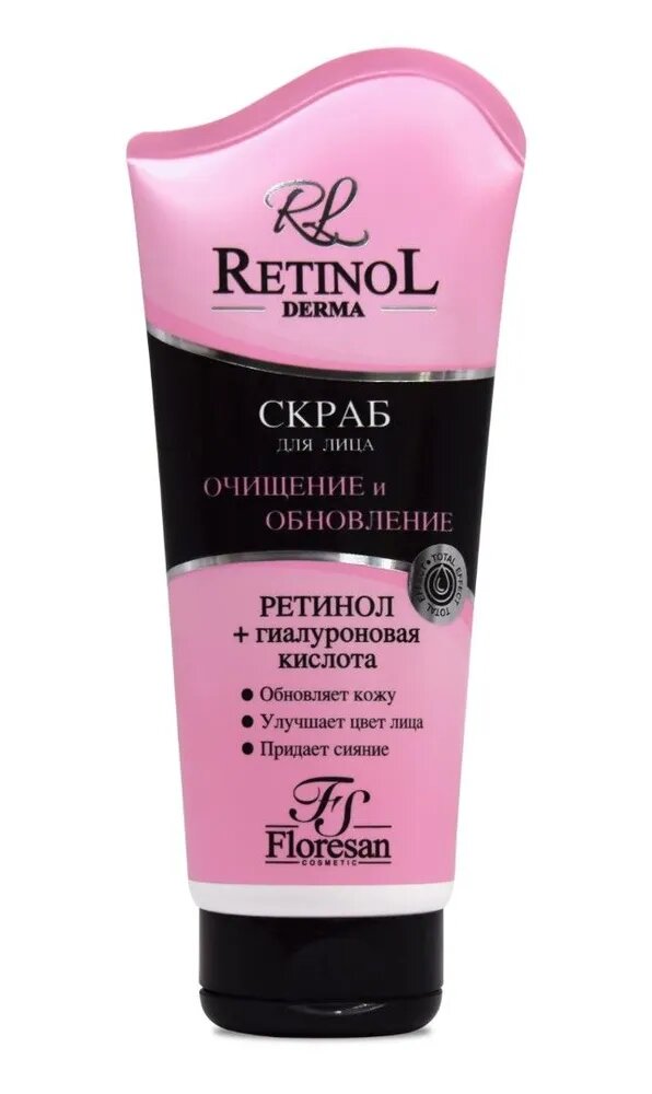 Floresan Скраб для лица, Retinol, Очищение и Обновление, 150 мл/