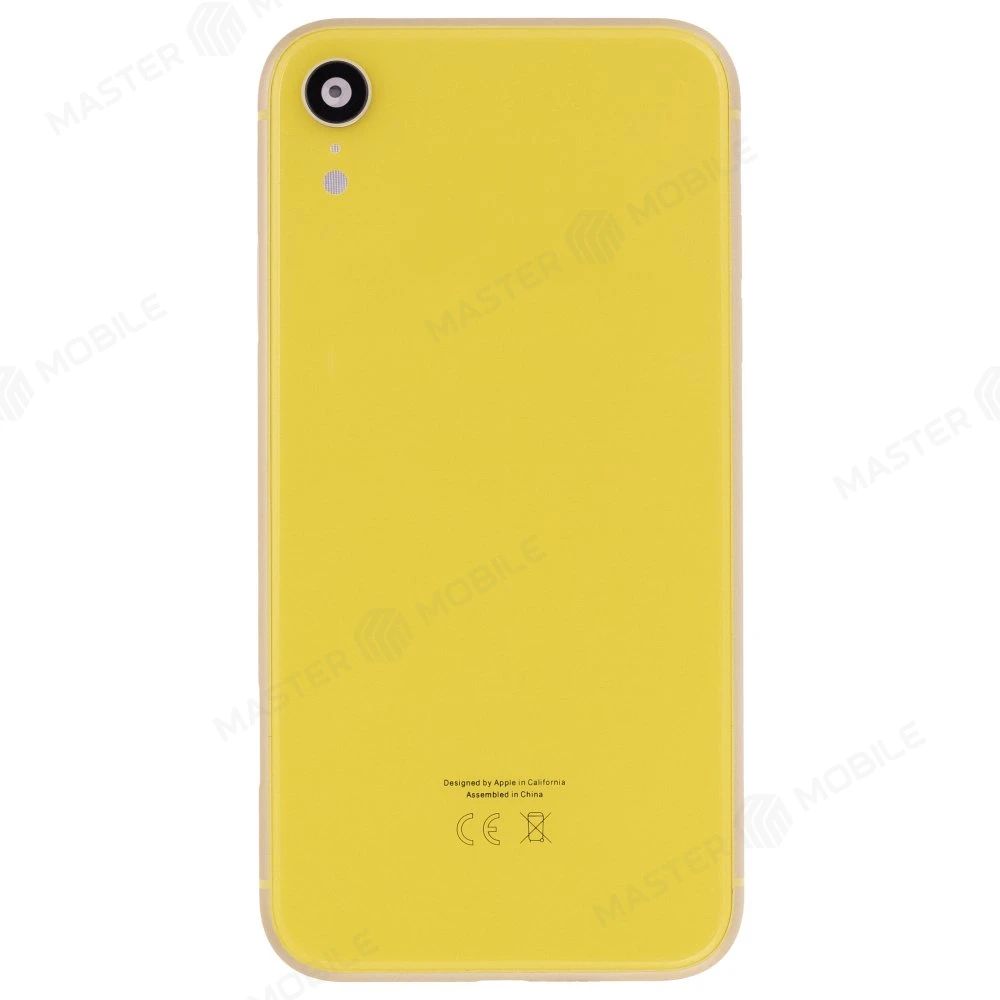 Корпус для Apple iPhone Xr (желтый) (Premium)