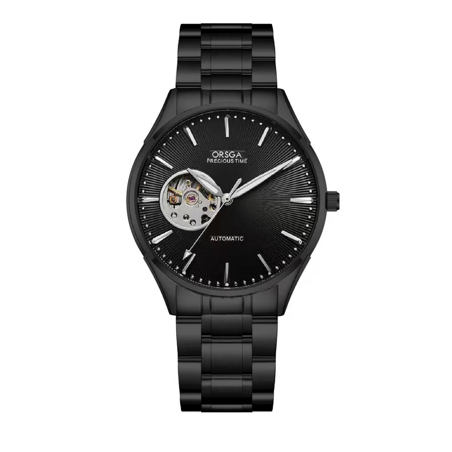 Мужские механические часы ORSGA Skeleton Business Automatic Mechanical Watch: простые и стильные механические наручные часы