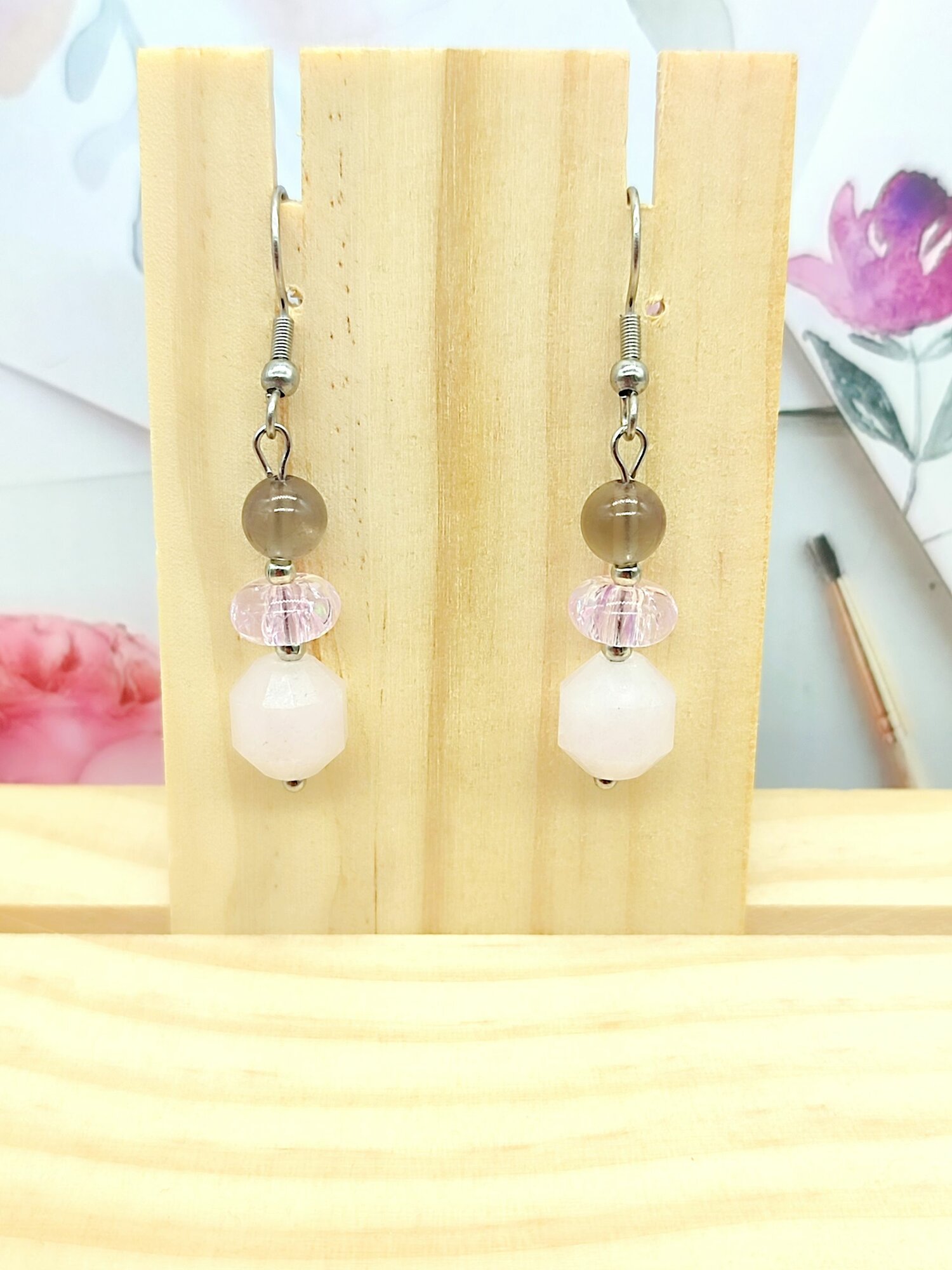 Серьги ForMyGirl, нефрит