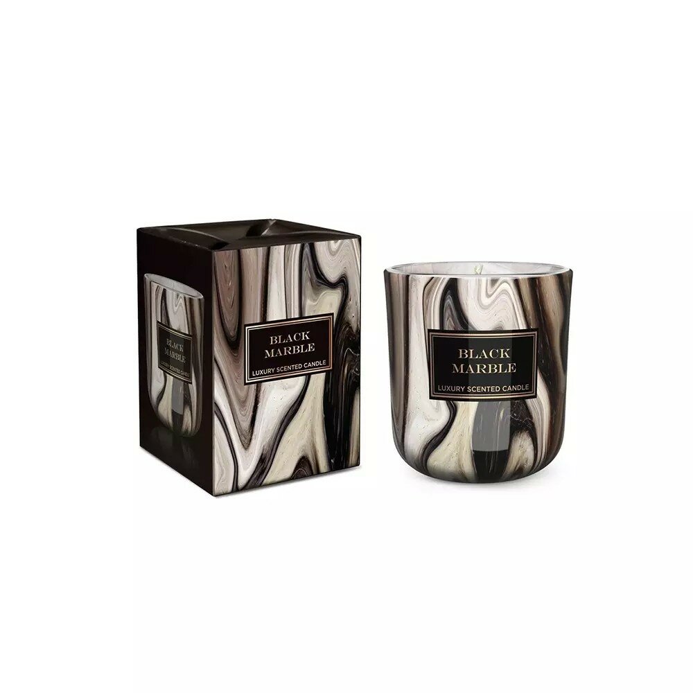 Cвеча ароматизированная в стакане 150 г Мрамор/Marble Bartek