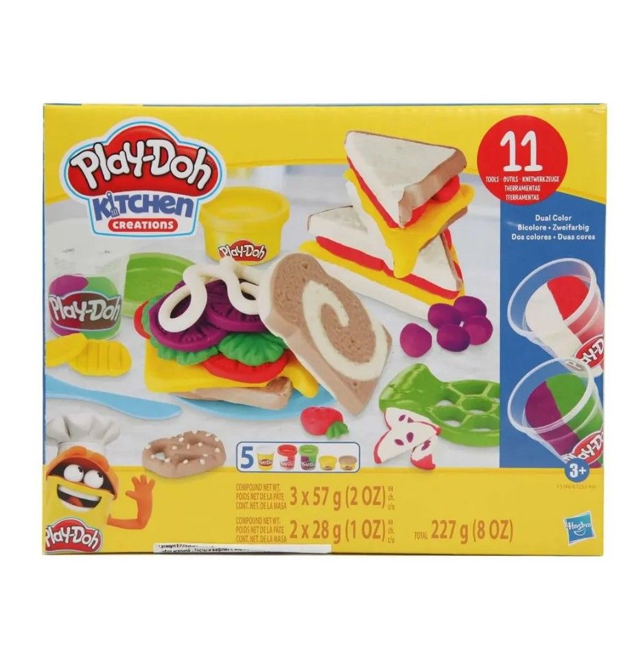 Набор для лепки Hasbro Play-Doh Cнеки и сендвичи