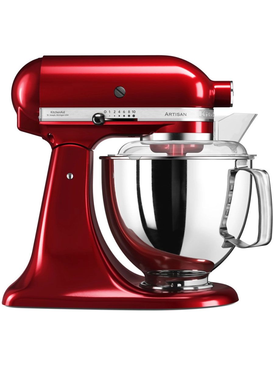 Миксер KitchenAid 5KSM175PSECA, 300 Вт, 2 чаши 4,8+3 л, 4 насадки, защитная крышка, карамельное яблоко