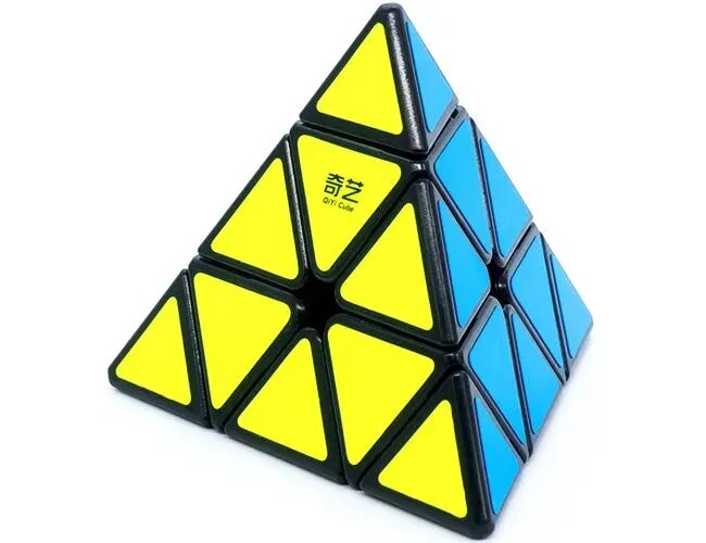 Скоростная Пирамидка Рубика QiYi MoFangGe Pyraminx QiMing A Черный / Развивающая головоломка