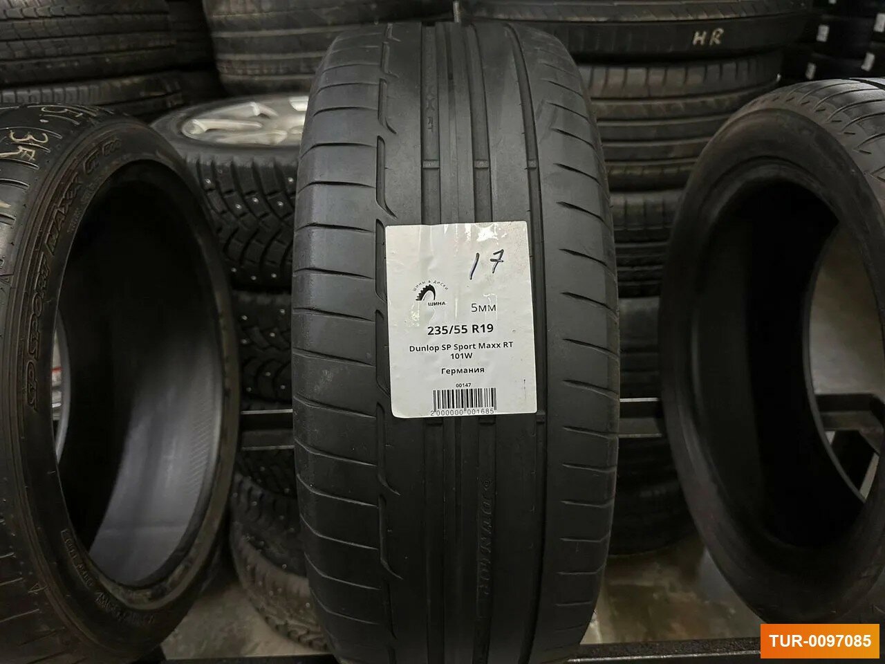 Летние шины Dunlop SP Sport Maxx RT 235/55 R19 35% износ 8341052345