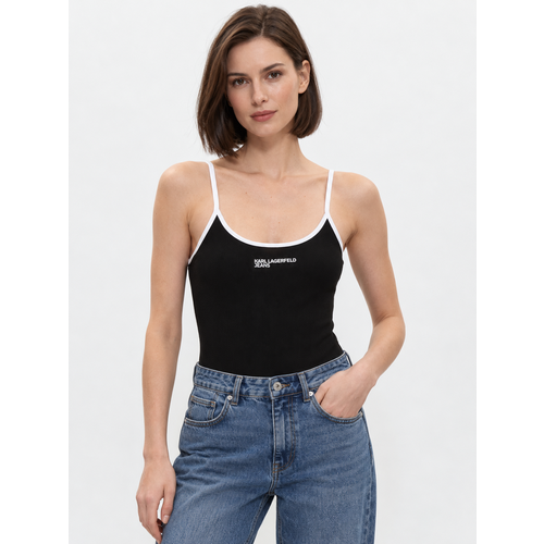 фото Боди бельевое karl lagerfeld jeans, размер l, черный