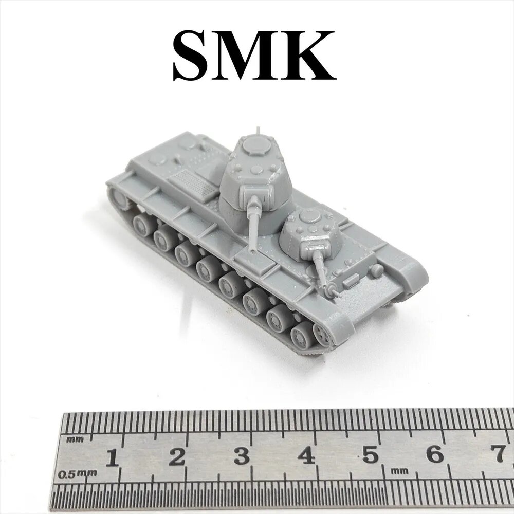 Миниатюрная модель танка в масштабе 1:144, напечатанная на 3D-принтере, из смолы, советские основные боевые танки Второй мировой войны T34/KV1 /IS2/T26, Россия Т72/Т80/Т90