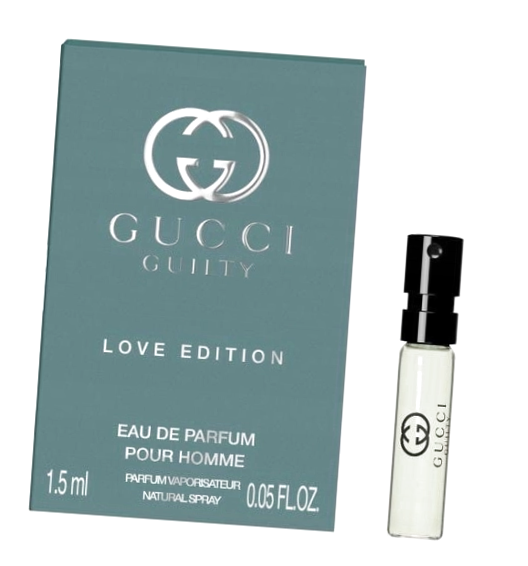 Парфюмерная вода Gucci Guilty Love Edition Pour Homme 2025 пробник 1.5 / Гуччи Гилти Лав Эдишн Пур Хом 2025 мини-формат
