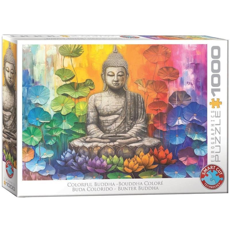 Пазл Eurographics Colorful Buddha, 1000 элементов, 48.9x67.3 см, разноцветный