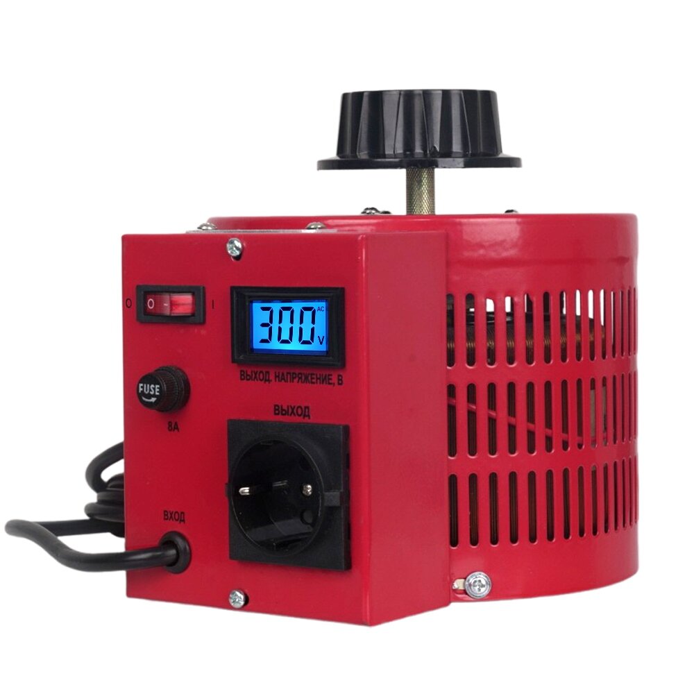 Автотрансформатор ЛАТР SUNTEK RED 2000ВА 0-300 Вольт (8А), 2 года гарантии