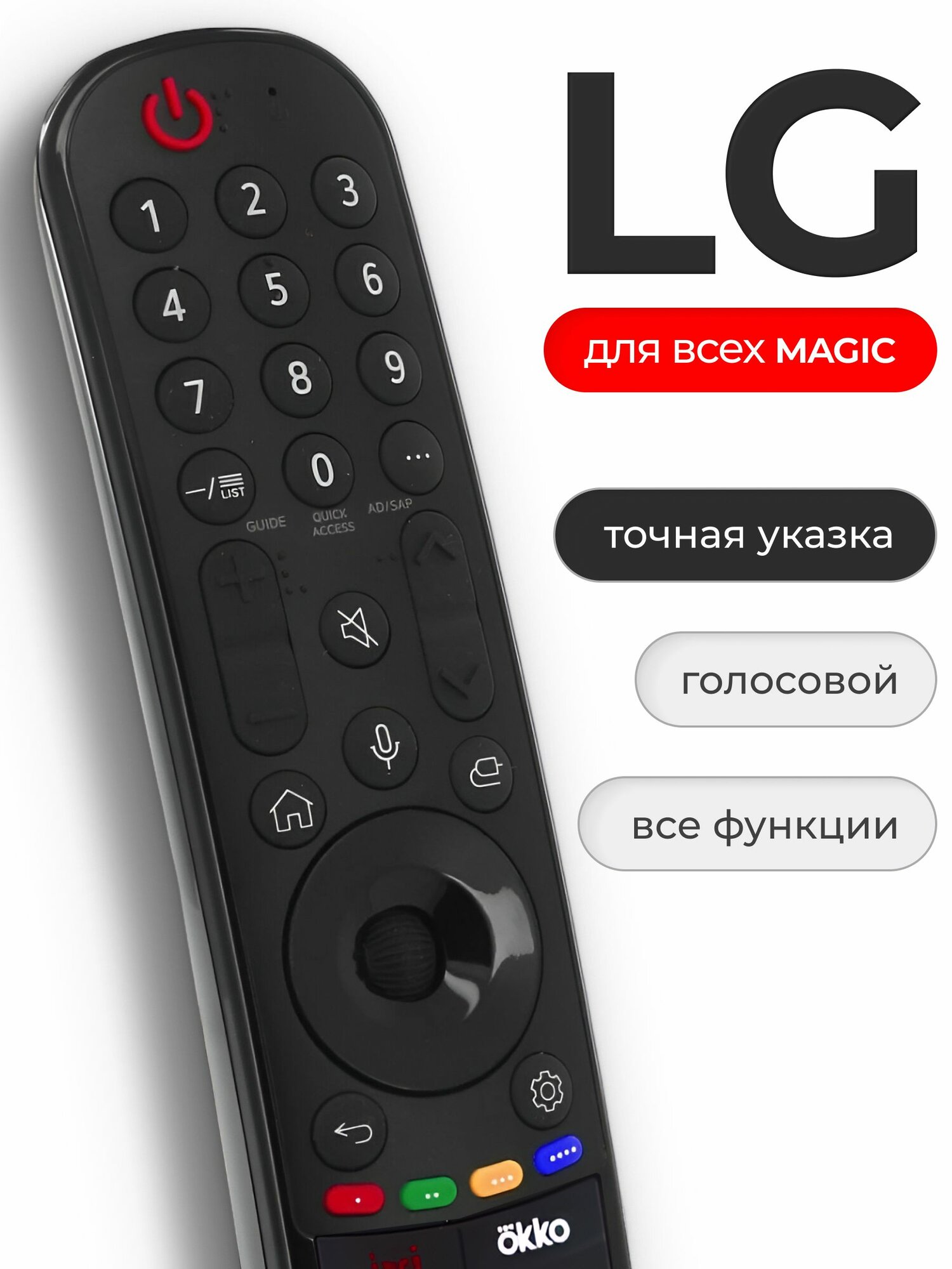 Голосовой пульт для телевизора LG Magic Remote Smart TV MR21GA / Лджи Смарт ТВ мышка указка