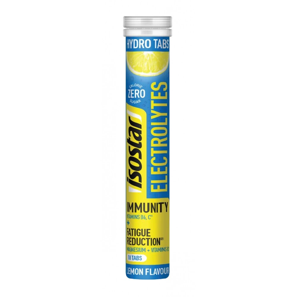 Isostar Electrolytes Hydrotabs, 18 шипучих таблеток, Вкус Lemon / Лимон